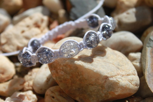 Náramek makramé/shamballa — foto 1