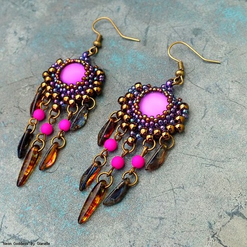 Náušnice "Neon Goddess" — foto 1