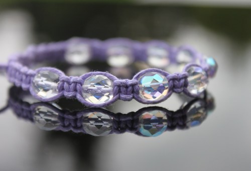 Náramek makramé/shamballa — foto 1