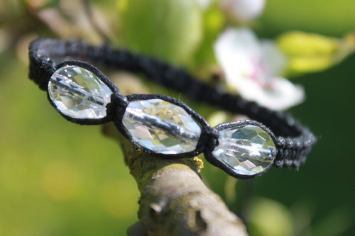 Náramek makramé/shamballa — foto 1
