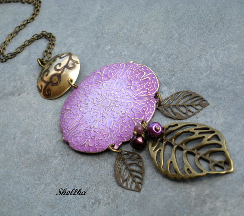 Náhrdelník ,,PURPLE SUN,, — foto 1