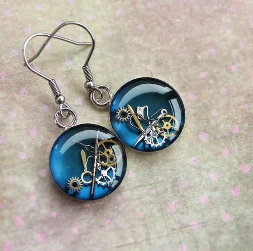 Earings /petrol/ — foto 1