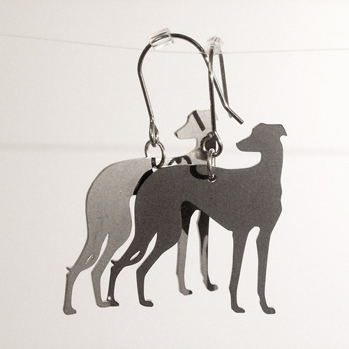 Visací náušnice nerez ocel - galgos