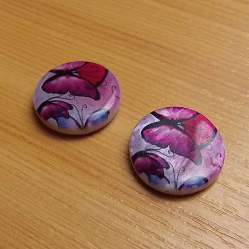 Perleťové placky 20 mm - 2 kusy