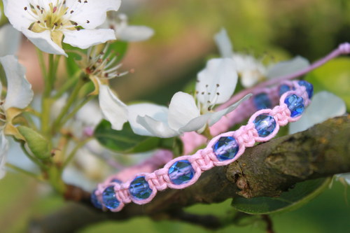 Náramek makramé/shamballa — foto 1