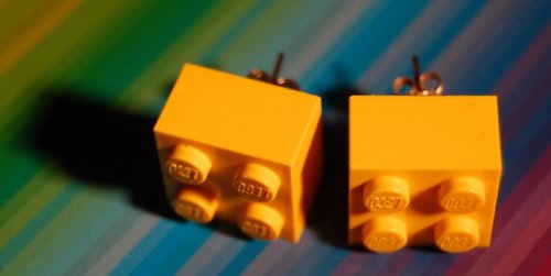LEGO kostky - náušnice pecky do uší — foto 1
