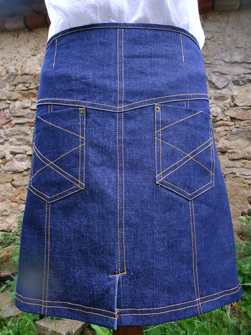 Denim sukně - "Classic" — foto 1
