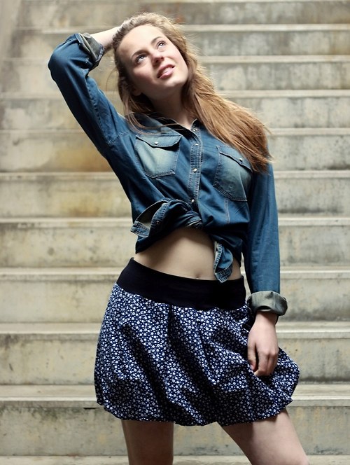 Balonová sukně...kytičky — foto 1