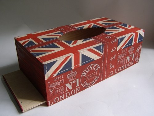 Krabice na papírové kapesníky - British