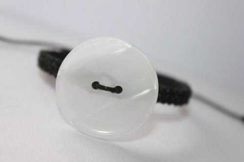 Pro štěstí... Náramek makramé/shamballa — foto 1