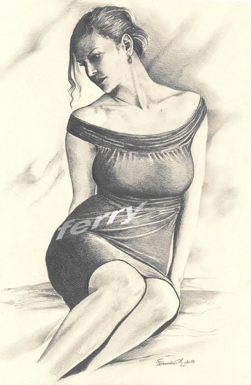 Lady in black