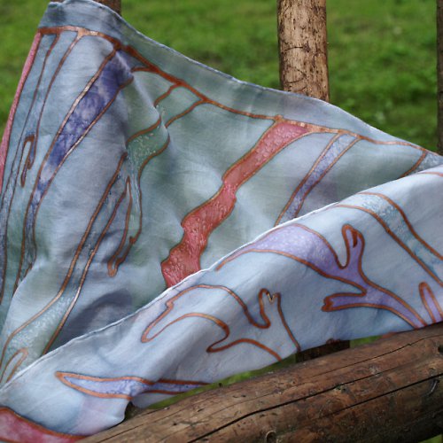 Hedvábný šál — foto 1