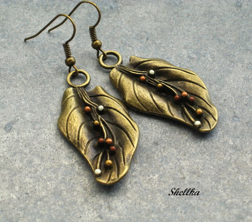 Náušnice ,,EXOTIC LEAVES,,1 — foto 1