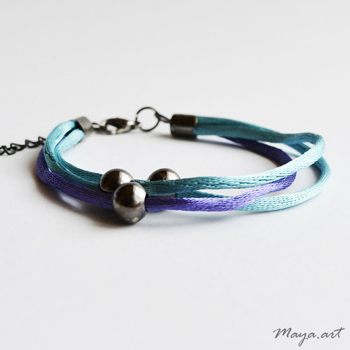 Světle modrý náramek "SIMPLE BRACELET" — foto 1