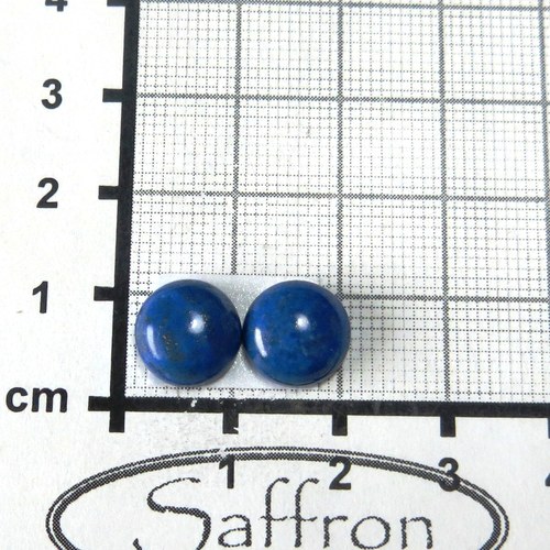 Lapis lazuli, kabošonek 1cm, pár č.6 — foto 1