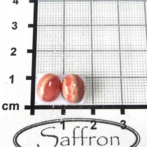 Rodochrozit Argentina Extra, pár 8x10mm, č.02 — foto 1