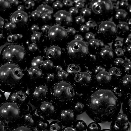 Voskované perly MIX velikostí cca Ø4-10mm - 10 ks