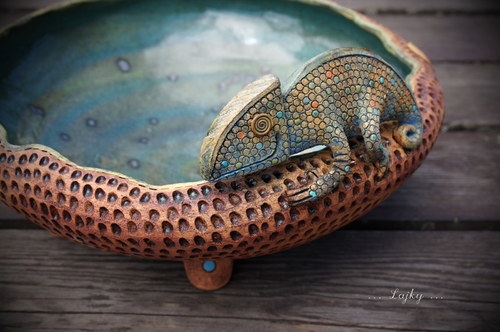 Chameleon v modrém... — foto 1