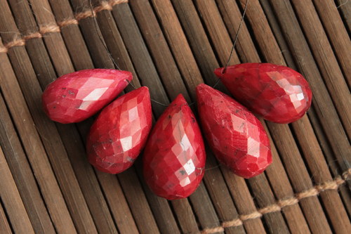 Rubín brioletka 10x18mm — foto 1