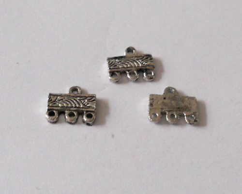 Kovový ozdobný komponent 12x10mm - 4ks — foto 1