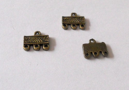 Kovový ozdobný komponent 12x10mm - 4ks — foto 1