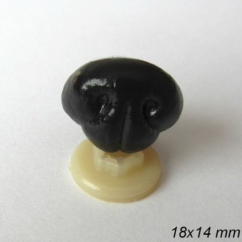Bezpečnostní nos - černý 18x14 mm — foto 1