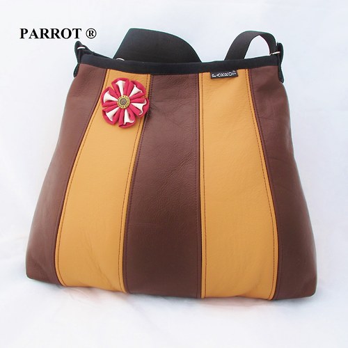 Kožená - SOLOMON BAG - NATUR - PARROT® — foto 1