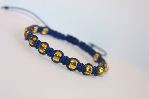 Náramek shamballa/makramé — foto 1