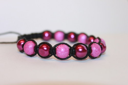 Náramek makramé/shamballa — foto 1