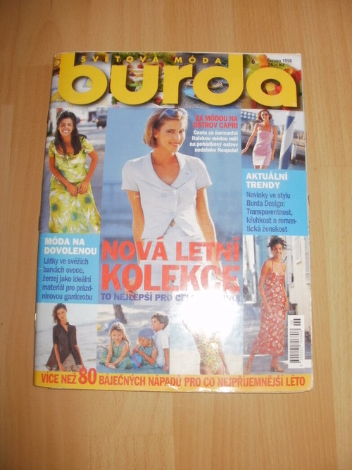 SVĚTOVÁ MÓDA BURDA 6/1998 — foto 1
