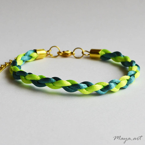 Zelenotyrkysový náramek "SIMPLE BRACELET" — foto 1