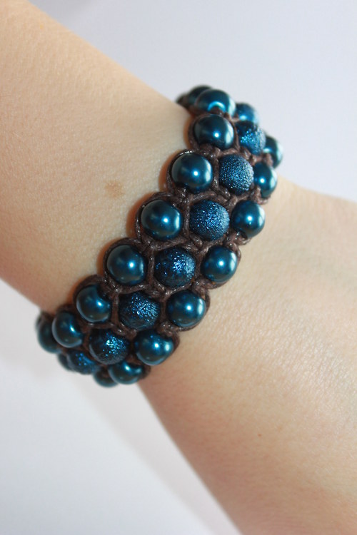 Náramek trojitý / Triple shamballa — foto 1