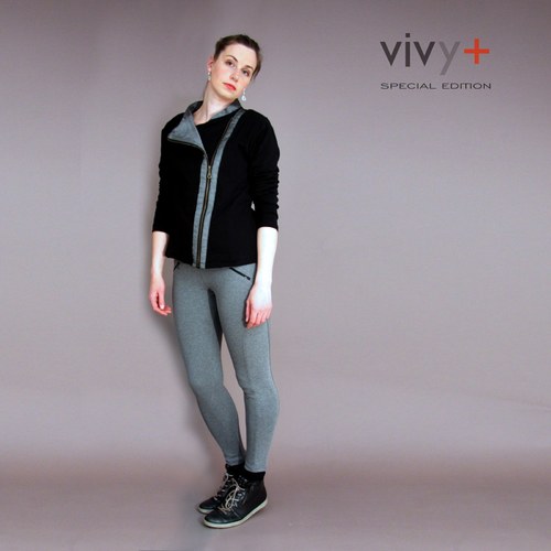 Společenská mikina - šikmý zip — foto 1