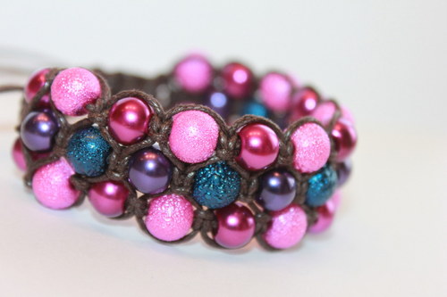 Náramek trojitý / Triple shamballa — foto 1