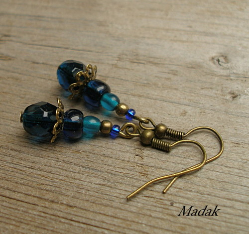 Vintage navy ......... náušnice — foto 1