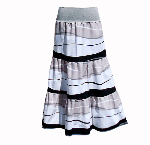 White and latté long skirt — foto 1