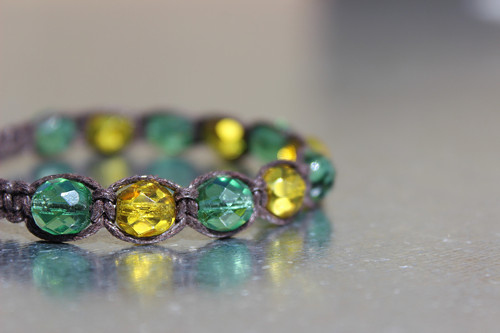 Autumn.. Náramek makramé / shamballa — foto 1