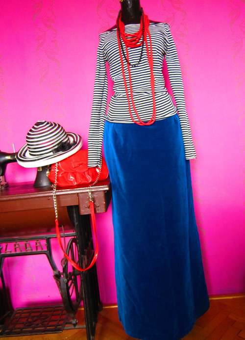 Sukně blue velvet — foto 1