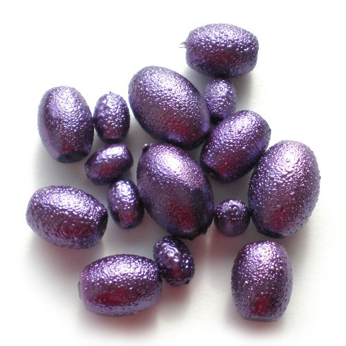 Voskovky oválky zvrásněné fialová violet
