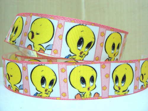 Stuha rypsová š.25 mm: Tweety