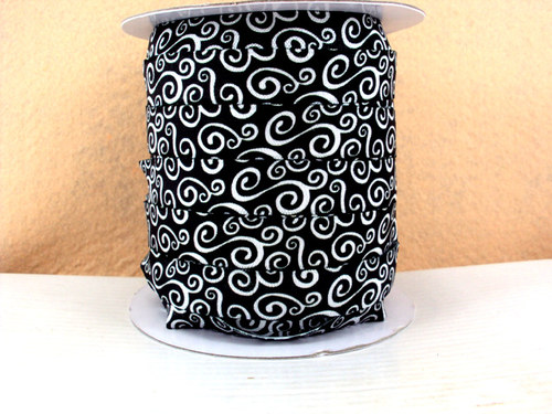 Pruženka/guma š. 16 mm: Swirl- černá