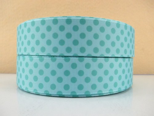Stuha rypsová š.25 mm: Aqua Dots