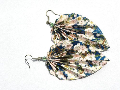 - origami leaf - náušničky — foto 1