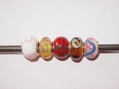 Pandorka 14x7mm 5ks mix! — foto 1