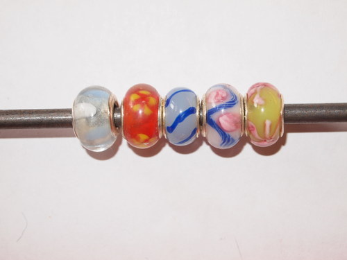 Pandorka 14x7mm 5ks mix! — foto 1