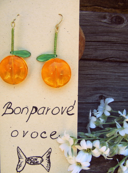 VÝPRODEJ! Náušnice "Bonparové ovoce" — foto 1