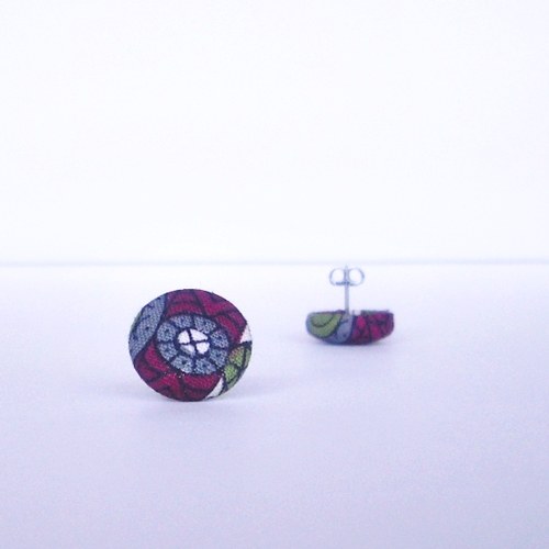 Náušnice buttonkové Ornament — foto 1