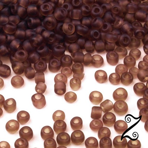 Rokajl, matný, hnědá, 2mm, 50g — foto 1