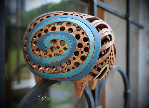 Lampa "Modrá spirála" — foto 1