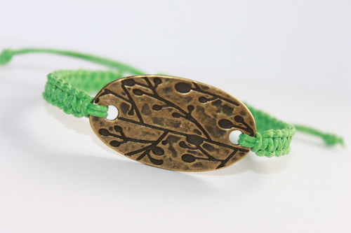 Blíž k přírodě.. Náramek makramé/shamballa — foto 1